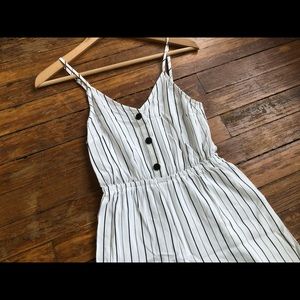 H&M DIVIDED striped jumpsuit